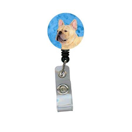 TEACHERS AID French Bulldog Retractable Badge Reel Or Id Holder With Clip TE236597